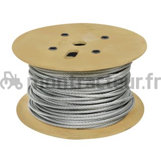 CÂBLE ACIER GALVANISÉ Ø 5 MM LA COURONNE COUR. 100 M