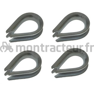 COSSE COEUR Ø 10 MM - L 64 MM / (BLISTER 4 PIÈCES)