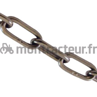 CHAINE A MAILLONS LONGS ZINGUÉS LG 25 M - Ø 2.5 MM