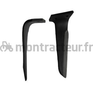 DENT DE HERSE ROTATIVE DROITE - FORGÉE - 265 X 12 MM ADAPTABLE PERGINI 330414