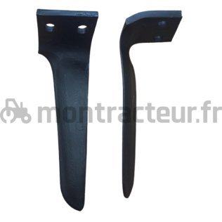 DENT DE HERSE ROTATIVE GAUCHE - FORGÉE - 280 X 12 MM ADAPTABLE AGRAM, CELLI, KVERNELAND, MALETTI, POTTINGER, MASCHIO, RAU, SICMA, VICON, VIGOLO, VOGEL NOOT.