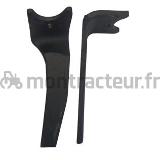 DENT DE HERSE ROTATIVE GAUCHE - FORGÉE - 330 X 15 MM ADAPTABLE AMAZONE CULTIMIX