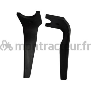 DENT DE HERSE ROTATIVE DROITE - FORGÉE - 315 X 16 MM