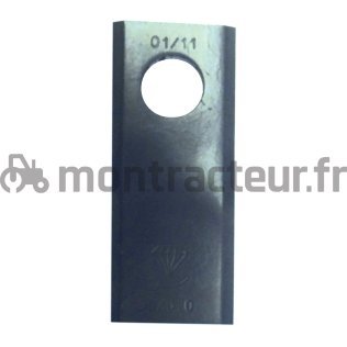 COUTEAU DE FAUCHEUSE DROIT 95 X 45 X 4 MM - Ø 16.50 MM (BLISTER 25 PIÈCES)