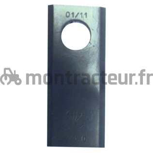 COUTEAU DE FAUCHEUSE GAUCHE 107 X 45 X 4 MM - Ø 18.50 MM (BLISTER 25 PIÈCES)