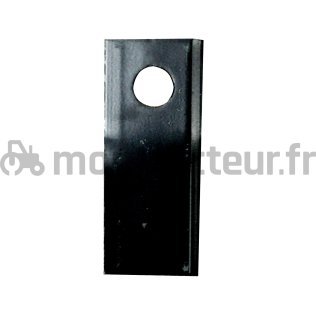 COUTEAU DE FAUCHEUSE GAUCHE 115 X 48 X 4 MM - Ø 19 MM (BLISTER 1 PIÈCE)