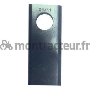 COUTEAU DE FAUCHEUSE DROIT 107 X 45 X 4 MM - Ø 18.20 MM (BLISTER 1 PIÈCE)
