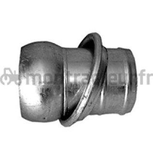 RACCORD MÂLE GALVA AVEC MANCHON CANNELÉ TYPE FERRARI 100 X 100