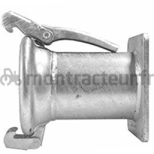 BRIDE CARRÉE GALVA + RACCORD FEMELLE TYPE FERRARI - Ø 150 MM - 6'' - L 230 MM