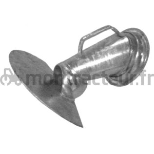 RACCORD MÂLE GALVANISÉ AVEC CÔNE ET DIFFUSEUR TYPE FERRARI Ø 150