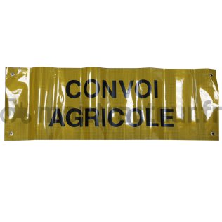 PLAQUE ''CONVOI AGRICOLE'' - FRANCE 1200 X 400 MM - CL. 2 - BACHE