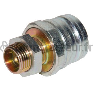 VALVE POUR SYSTÈME DE FREINAGE (PARTIE MÂLE) TUBE 13 / M20X1,5 - COUPLEUR Ø 44MM