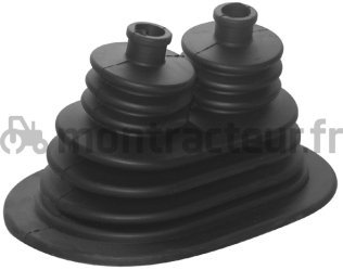 SOUFFLET DE LEVIER DE VITESSE L 164 MM - LG. MILIEU - 113.5 MM - Ø TROU - 14 MM