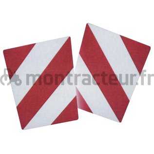 JEU DE PANNEAUX GAUCHE/DROITE 282 X 423 MM - NF/TPESC - ALU - CL1