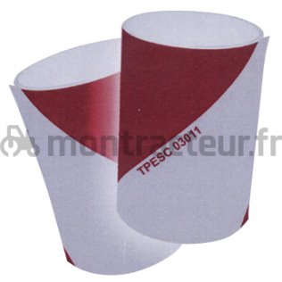 BANDES RÉFLÉCHISSANTES 2 X GAUCHE / 2 X DROITE 141 X 560 MM - TPESC - CL. 1