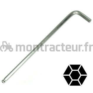 CLES 6 PANS MÂLE A BOULE 14 MM