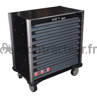 SERVANTE 8 TIROIRS 437 OUTILS NOIR