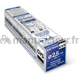 ÉLECTRODES RUTILES Ø 2.5 MM - BOÎTE 230 PIÈCES