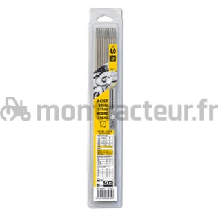 ÉLECTRODES RUTILES Ø 4 MM - ACIER - (BLISTER 8 PIÈCES)