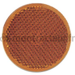 CATADIOPTRE ORANGE A COLLER ROND - Ø 54 MM (BLISTER 2 PIÈCES)