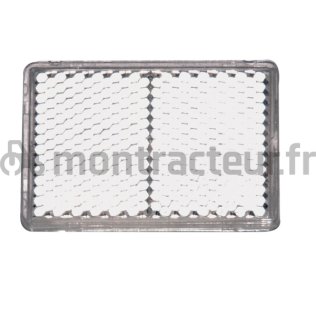 CATADIOPTRE BLANC A COLLER RECTANGULAIRE - 56 X 39 MM (BLISTER 2 PIÈCES)