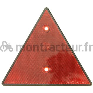 CATADIOPTRE ROUGE A VISSER TRIANGULAIRE - 155 X 135 MM (BLISTER 2 PIÈCES)