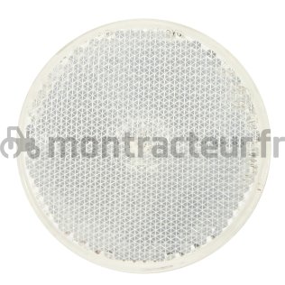 CATADIOPTRE BLANC A COLLER ROND - Ø 60 MM (BLISTER 2 PIÈCES)