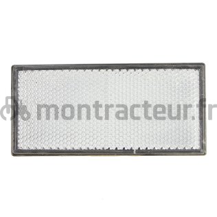 CATADIOPTRE BLANC A COLLER RECTANGULAIRE - 106 X 50 MM (BLISTER 2 PIÈCES)