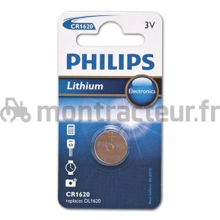 PILE MINICELLS LITHIUM CR1620 3V (BLISTER 1 PIÈCE)