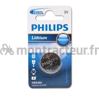 PILE MINICELLS LITHIUM CR2450 3V (BLISTER 1 PIÈCE)
