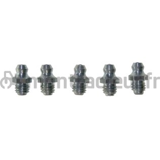 GRAISSEURS M8X125 - DROIT - (BLISTER 5 PIÈCES)