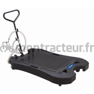 RÉCUPÉRATEUR HUILE MOBILE - POMPE MANUELLE INCORPORÉE CAPACITÉ 65 LITRES - PROFIL BAS
