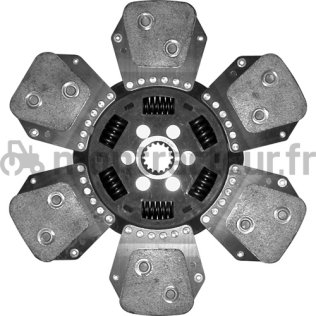 DISQUE D'AVANCEMENT LUK - LIBRE Ø 330 - 26,5 X 30 - 16 / 6 PADS POUR CLAAS/RENAULT