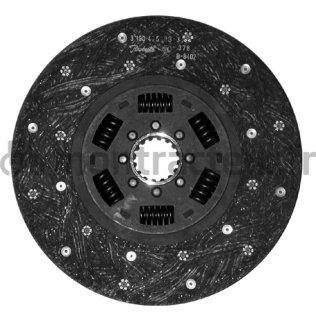 DISQUE PRISE DE FORCE ORGANIQUE RESSORT - INTERNE Ø 280 - 40 X 45 - 16