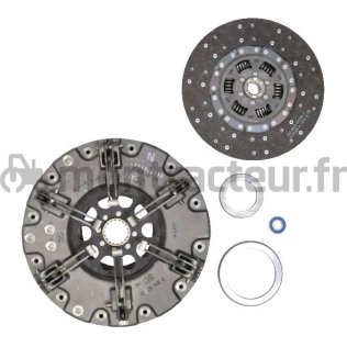 KIT EMBRAYAGE AVEC BUTÉES Ø 310/310 AVANT ORGA RESSORT 16 Z - PTO ORGA RIGID 18 Z
