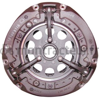 MÉCANISME SIMPLE - 12 X RESSORTS ROUGE Ø 310 - 3 DOIGTS - MOYEU FIXE 1 5/8'' - 25