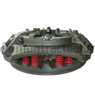 MÉCANISME SIMPLE - 12 X RESSORTS ROUGE Ø 300 - 3 DOIGTS - MOYEU FIXE 1 3/4'' - 10