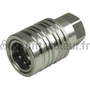 COUPLEUR ISO A (PARTIE FEMELLE) 1/2 BSP - COUPLEUR Ø 23.7MM (1/2)