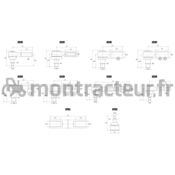 ROTULE DE BARRE DE DIRECTION