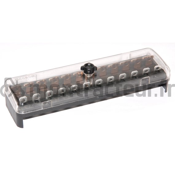 BOÎTE À FUSIBLES A FICHES - 12X STÉATITE