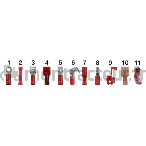 COSSE A OEILLET BLEUE - Ø 6 MM - (BLISTER 10 PIÈCES)