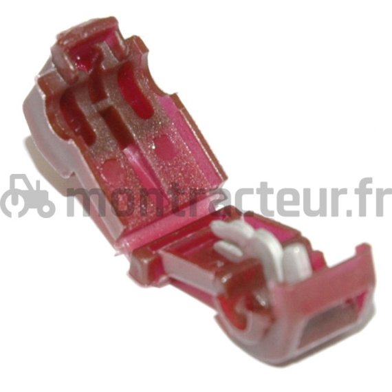 RACCORD DE DÉRIVATION A FICHE ROUGE - (BLISTER 10 PIÈCES)