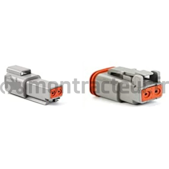CONNECTEUR DEUTSCH M / F - 2V - 0.75 X 1.5 MM² - (BLISTER 4 PIÈCES)
