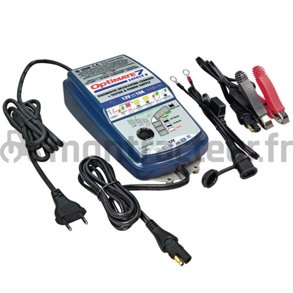OPTIMATE 7 CHARGEUR + MAINTIEN DE CHARGE 12V/10 AMP.
