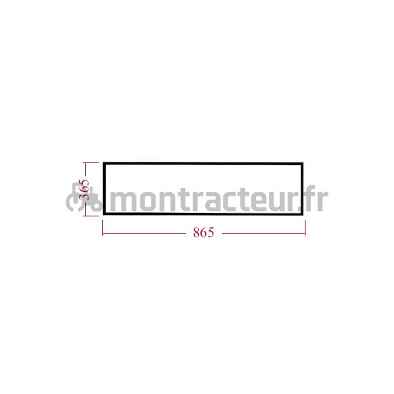 VITRE ARRIÈRE INFÉRIEURE - PLATE - CLAIRE