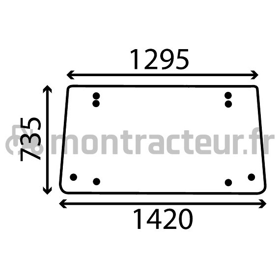 VITRE ARRIÈRE BOMBÉE - CLAIRE