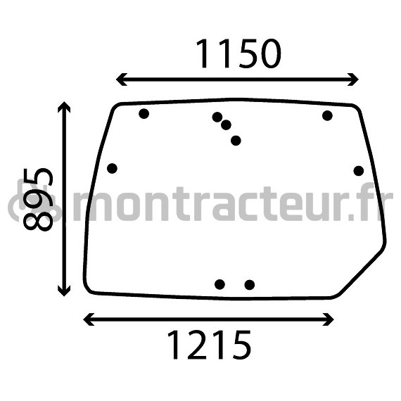 VITRE ARRIÈRE BOMBÉE - TEINTÉE - ANCIEN MONTAGE