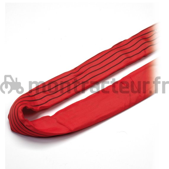 ÉLINGUE RONDE ROUGE - 5 T - LG 2 M