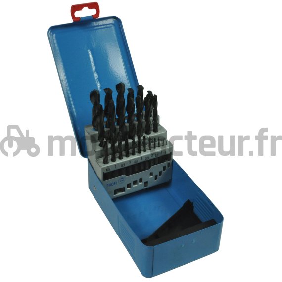 JEU DE FORETS HSS Ø 1 > 13 MM (BLISTER 25 PIÈCES)