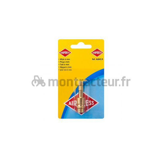 COUPLEUR MÂLE EURO - BLISTER FILET 6 MM